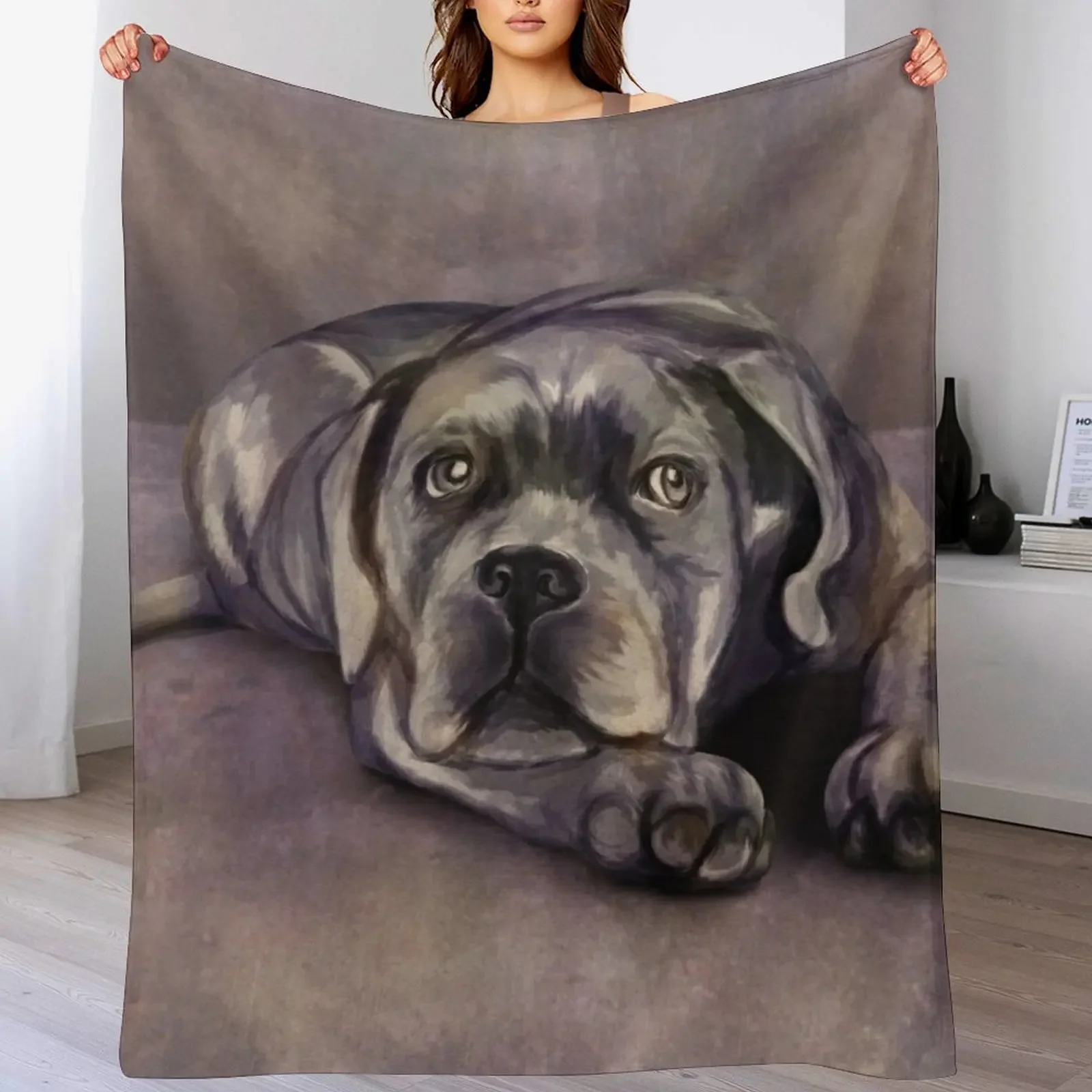 

Cane Corso - Italian Mastiff Puppy Throw Blanket Luxury Thicken Heavy sofa bed Blankets Sofas Of Decoration Blankets