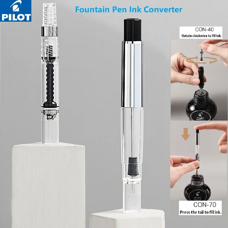 

PILOT Fountain Pen Original Ink Converter Rotary/Press Type Ink Absorber CON-40/CON-70 Compatible for 78G/88G/Smile Fountain Pen