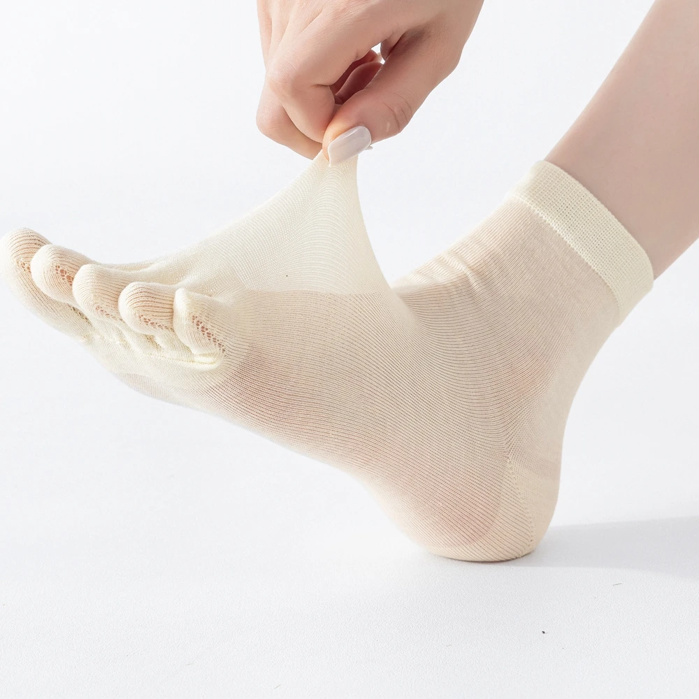 6 쌍 멀 베리 실크 여름 양말 여성 얇은 메쉬 발가락 - Silk Sock Bamboo 리뷰 및 가격