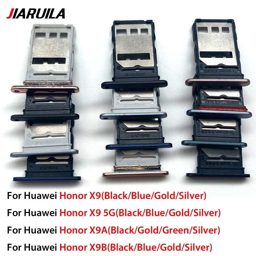 60Pcs, Sim Card slot tray Holder repair part For Huawei Honor X8 X8A 4G 5G X8B X8C X9 X9A X9B X9C Smart Magic 5 Pro 6 7 Lite