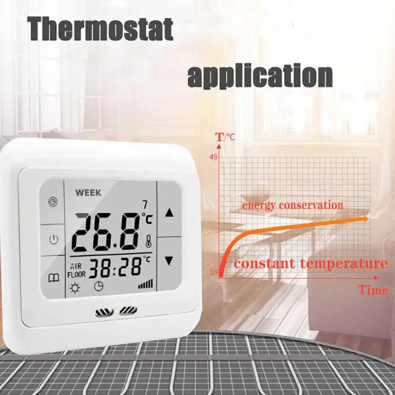 Thermostat Programmable LCD Digital Weekly Programmer Thermostat Home Programmable Thermostats Underfloor Heating Thermostat