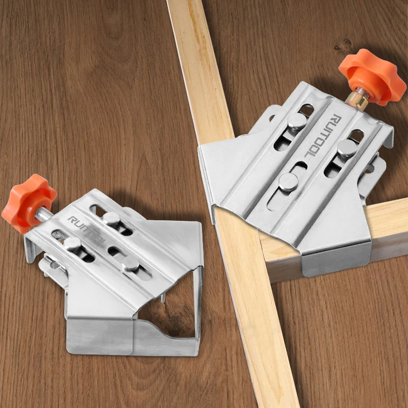 

Corner Clamp Stainless Steel 90 Degree Right Angle Clamp Adjustable Woodworking Positioning Square for DIY Framing Welding