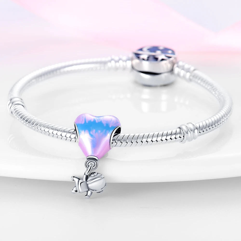 Hot 925 Sterling Silver Aircraft Travel Series Charms Beads Fit Original Fine Bracelets S925 DIY Jewelry Gifts Accessory