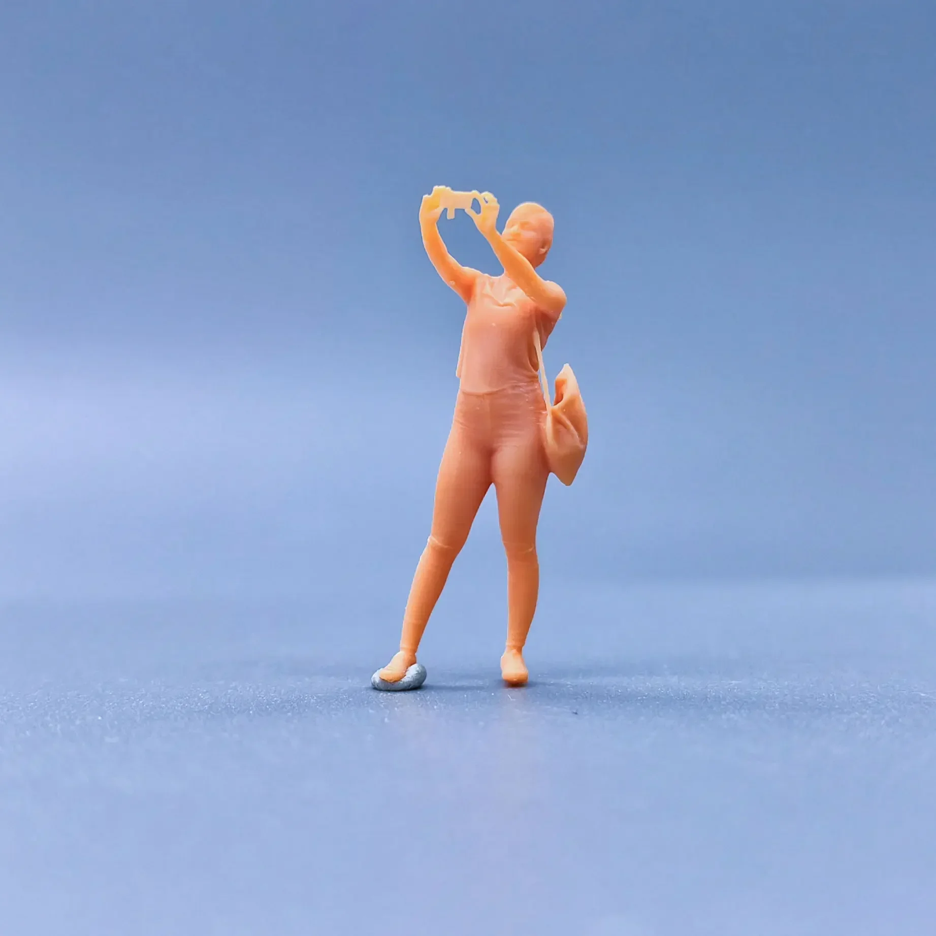 Figuren Maßstab Modell Harz Fitness Tasche Selfie weibliche ungefärbte Miniaturen Diorama hand bemalt s201