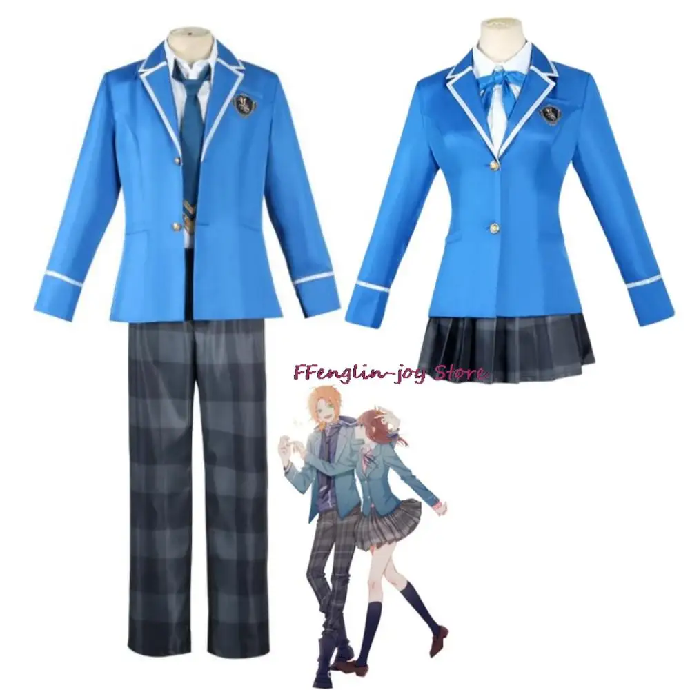 

Game Ensemble Stars Anzu Tenshouin Eichi Narukami Arashi Nagumo Tetora Ogami Koga Cosplay Costume Anime School Uniform Suit