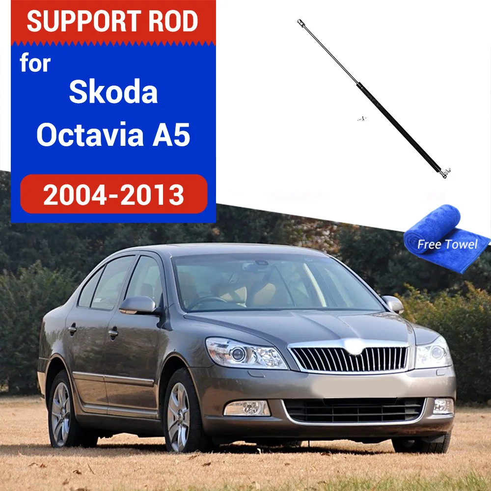Tuning samochodu gazu Shock podnoszenia Strut bary wsparcie pręt hydrauliczny dla Skoda Octavia A5 2004 2005 2006 2007 2008 2009 2010 2011 2012