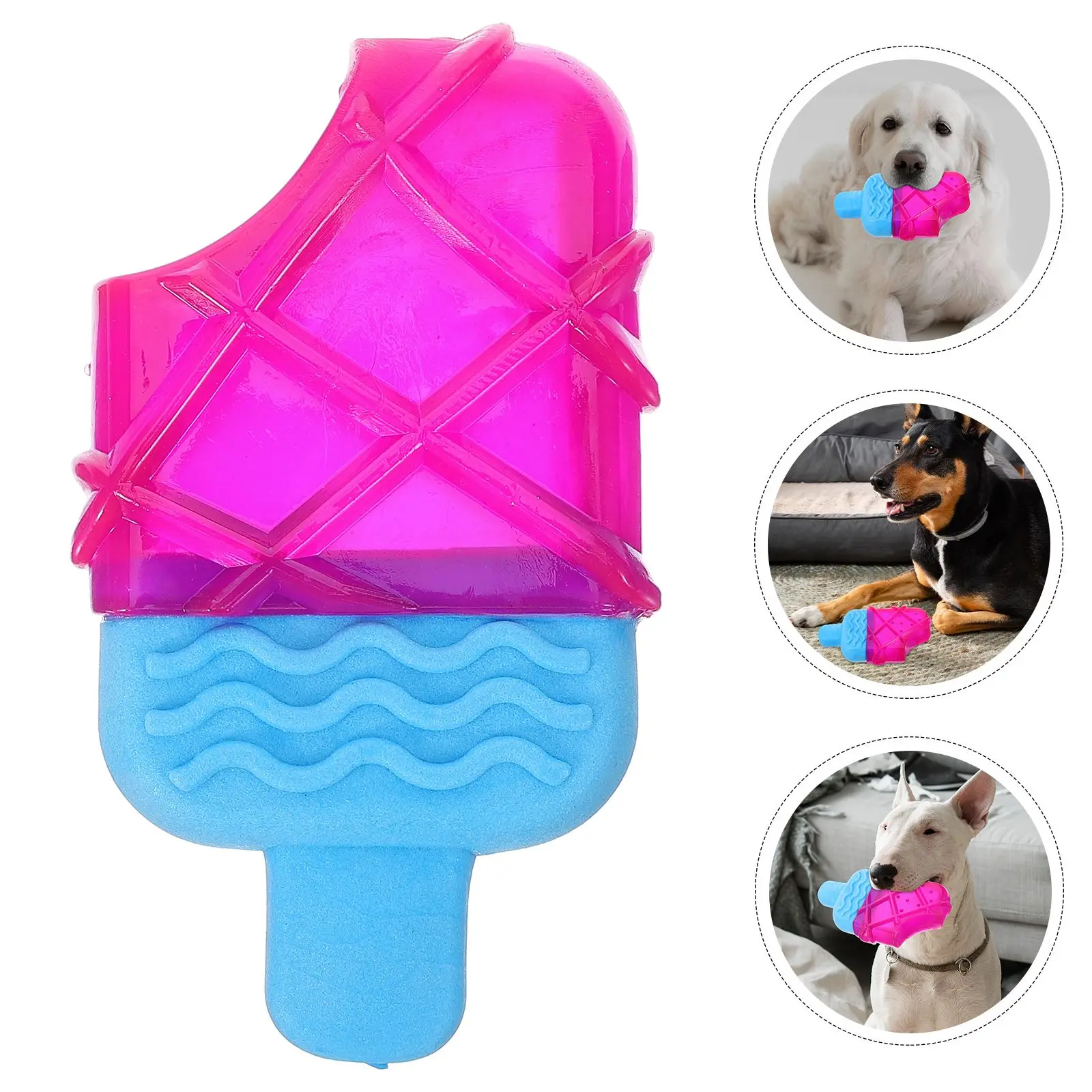 

Pet Supplies Dog Toy Teething Toys Reusable Puppy Chew Cool Freezable Interactive Toy for Puppies Teether Cooling Dog Summer Toy