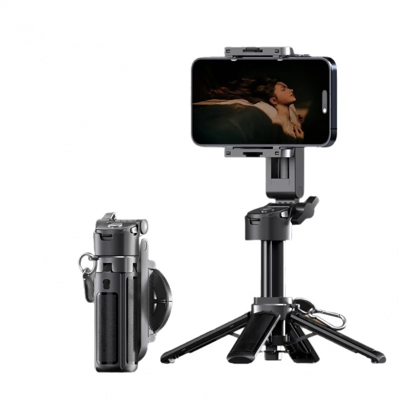 Magnetic Selfie Stick Tripod Anti-shake Extendable Phone Holder for Live Streaming Vlog Zoom Travel iPhone Samsung Android