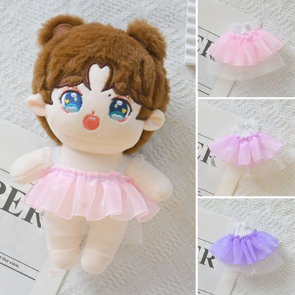 Mini Plush Doll'S Clothes Outfit Accessories for Korea Kpop Exo Labubu V2 Idol Lace Dress Clothing Gift