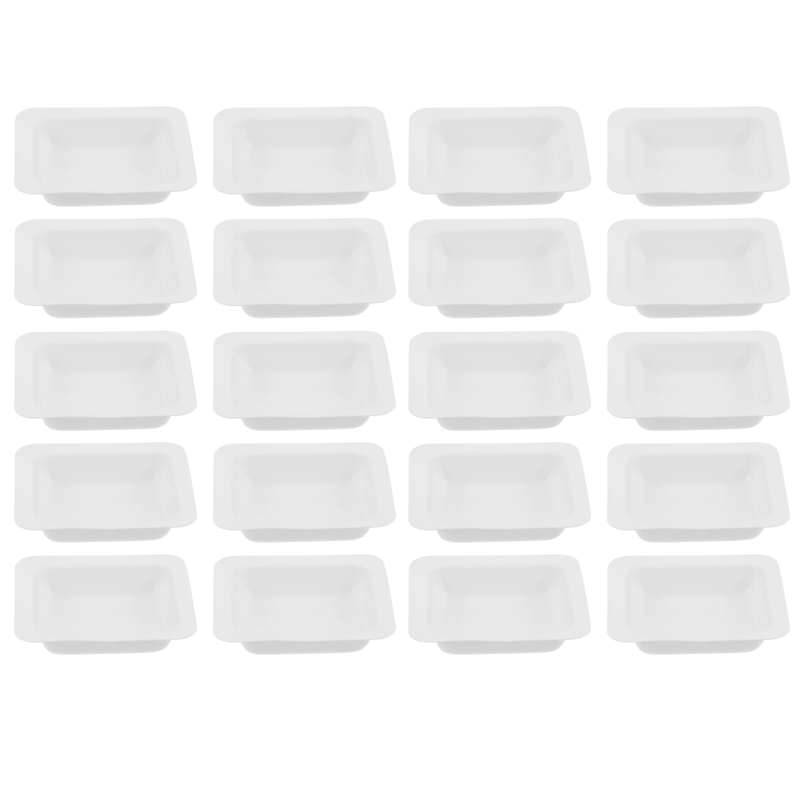 

20pcs Plastic Weigh Boats Labs 7ml Weighing Dishes Disposable Plastic Square Dishes Labs Weighing Dishes