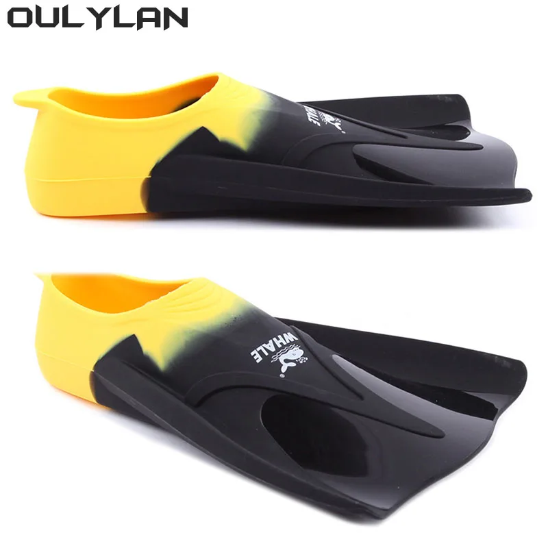 

Oulylan Webbed Flippers Pool Submersible Children Adult Boots Shoes 32-44 Professional Silicone TPR Diving Swimming Fins Foot