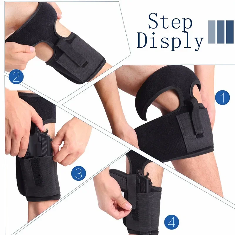 Airsoft Hunting Gun Holster Pouches Bag Belt Padded Concealed Ankle Ankle Leg Outdoor Tactical Universal Pistol Holster