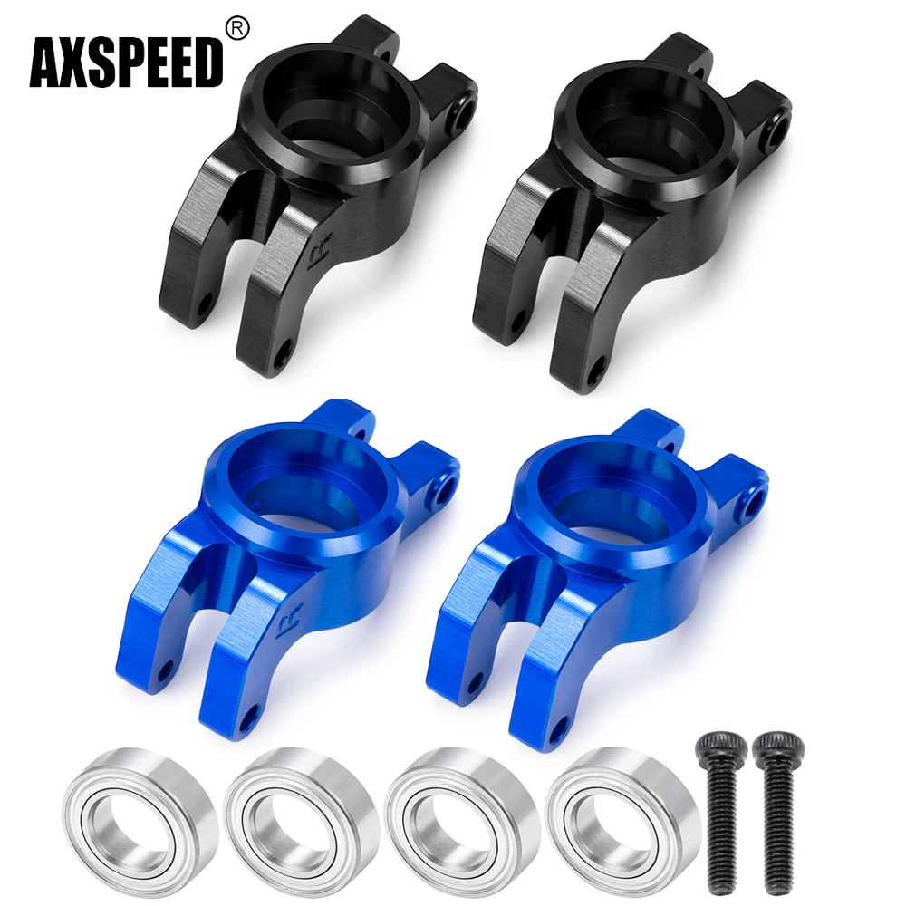 AXSPEED Aluminum Alloy Rear wheel Fixed Base Seat/Rear Hubs with Bearing For 1/18 GRANITE GROM Typhon Grom RC Car upgrade Part