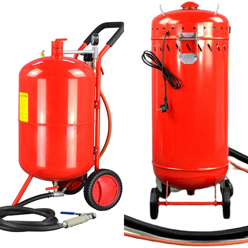 Sandblasting machine rust removal pneumatic sandblasting tank 20 gallon 10 metal refurbishment polishing