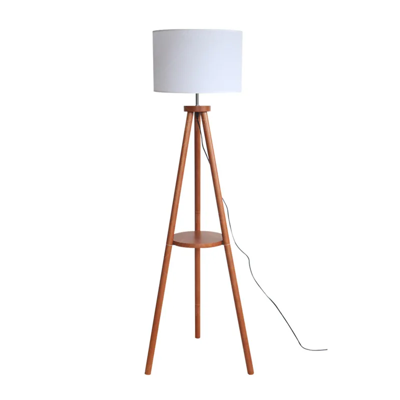 

Log wind floor Japanese wabi-sabi wind Zen living room next to the sofa Master bedroom ambient light Vertical desk lamp