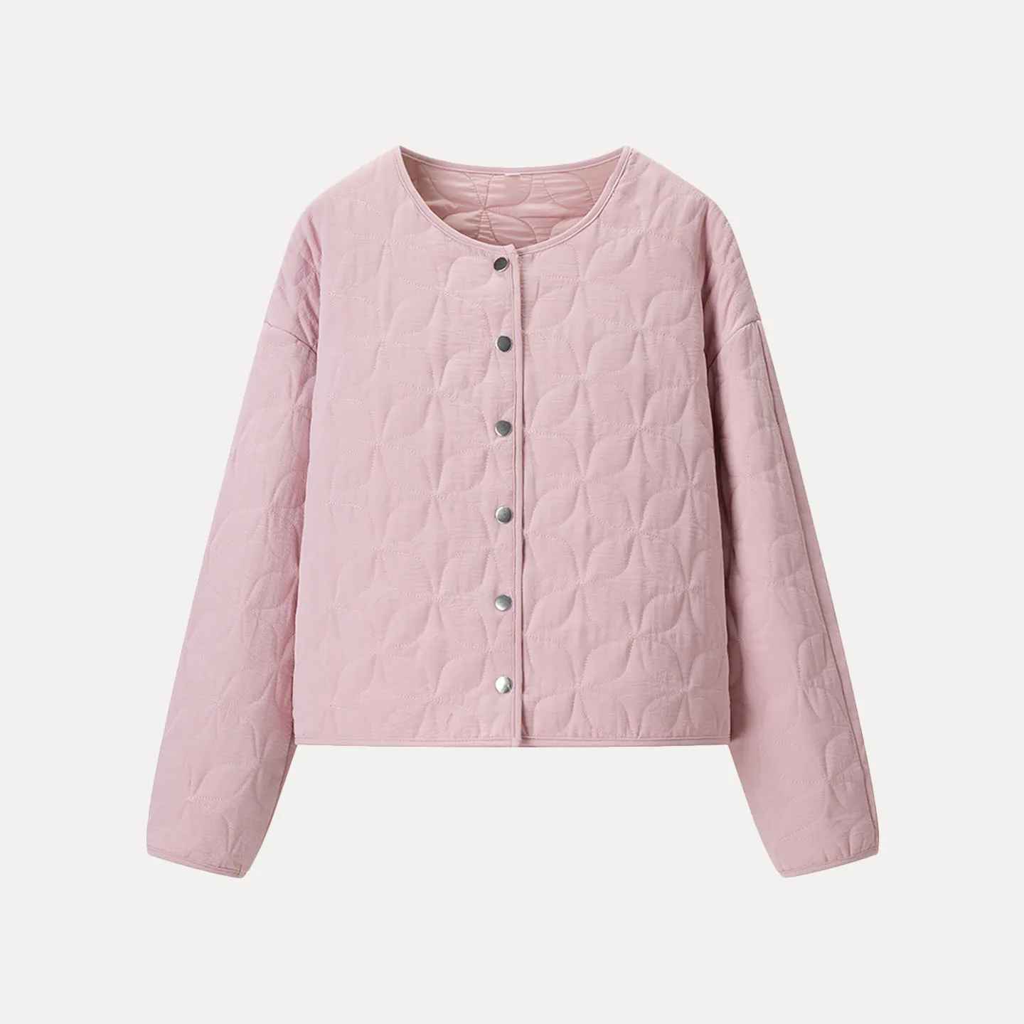 เสื้อคลุมผ้าฝ้ายทรงหลวมแฟชั่นสำหรับผู้หญิง คอกลม แขนยาว สไตล์ฤดูใบไม้ร่วง รุ่นใหม่ล่าสุด ปี 2025 ใส่ได้ทุกวัน สวมใส่สบาย