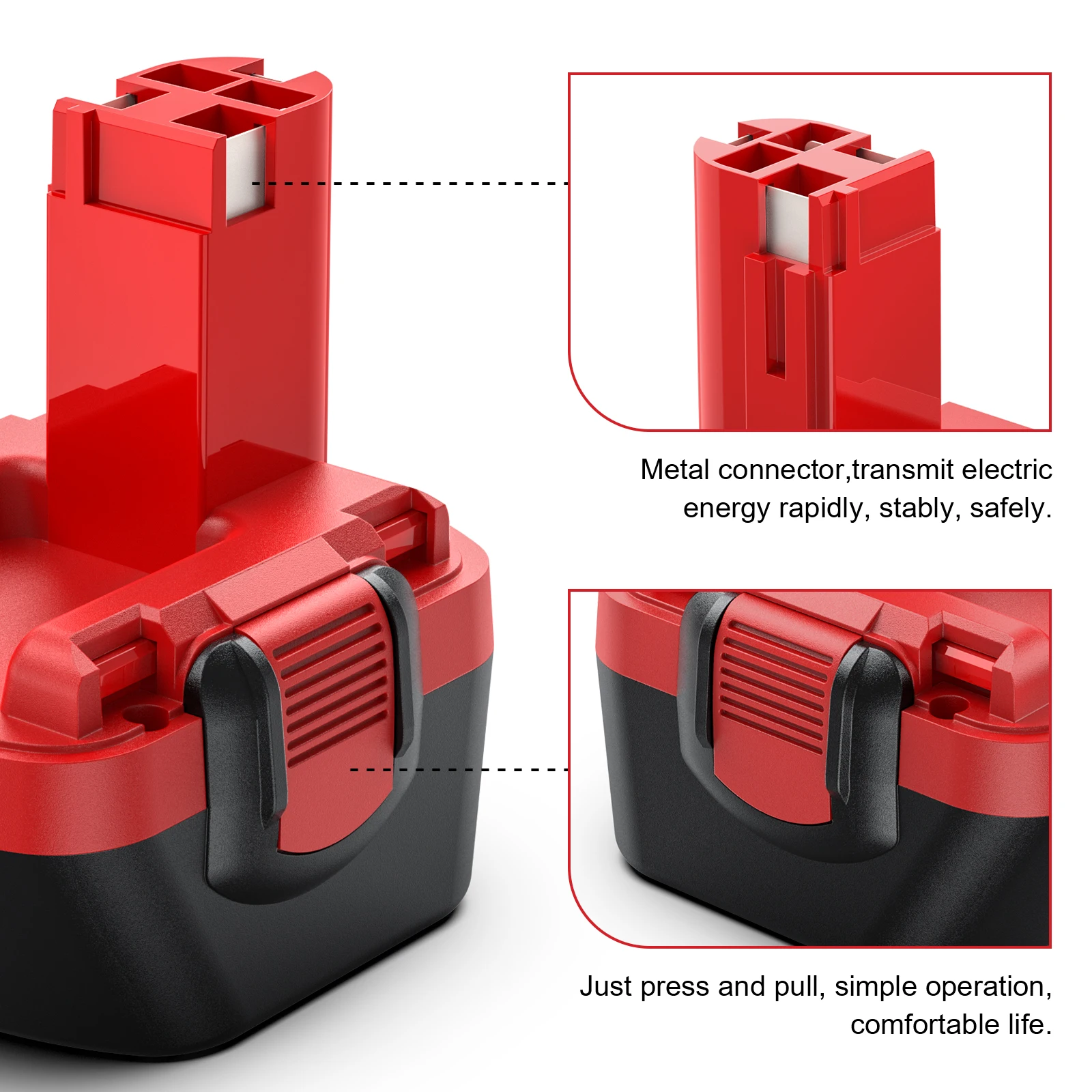 12V pour Bosch 5000mAH Ni-MH batterie pour BAT043 BAT045 BAT046 BAT049 BAT120 BAT139 batterie d'outil électrique de remplacement Rechargeable