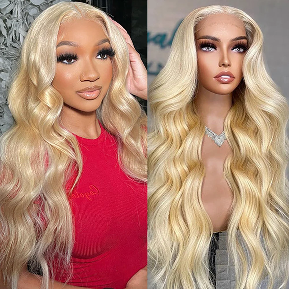 30 40 Inch 613 Honey Blonde Wig Human Hair Original Brazilian 13x6 Hd Lace Frontal Wig Body Wave Human Hair Wigs Pre Plucked With Baby Hair 13x4 Lace Front Wig Human Hair Colored Wig 180% 200% 220% Density 360 HD Lace Front Human Hair Wigs for Black Women
