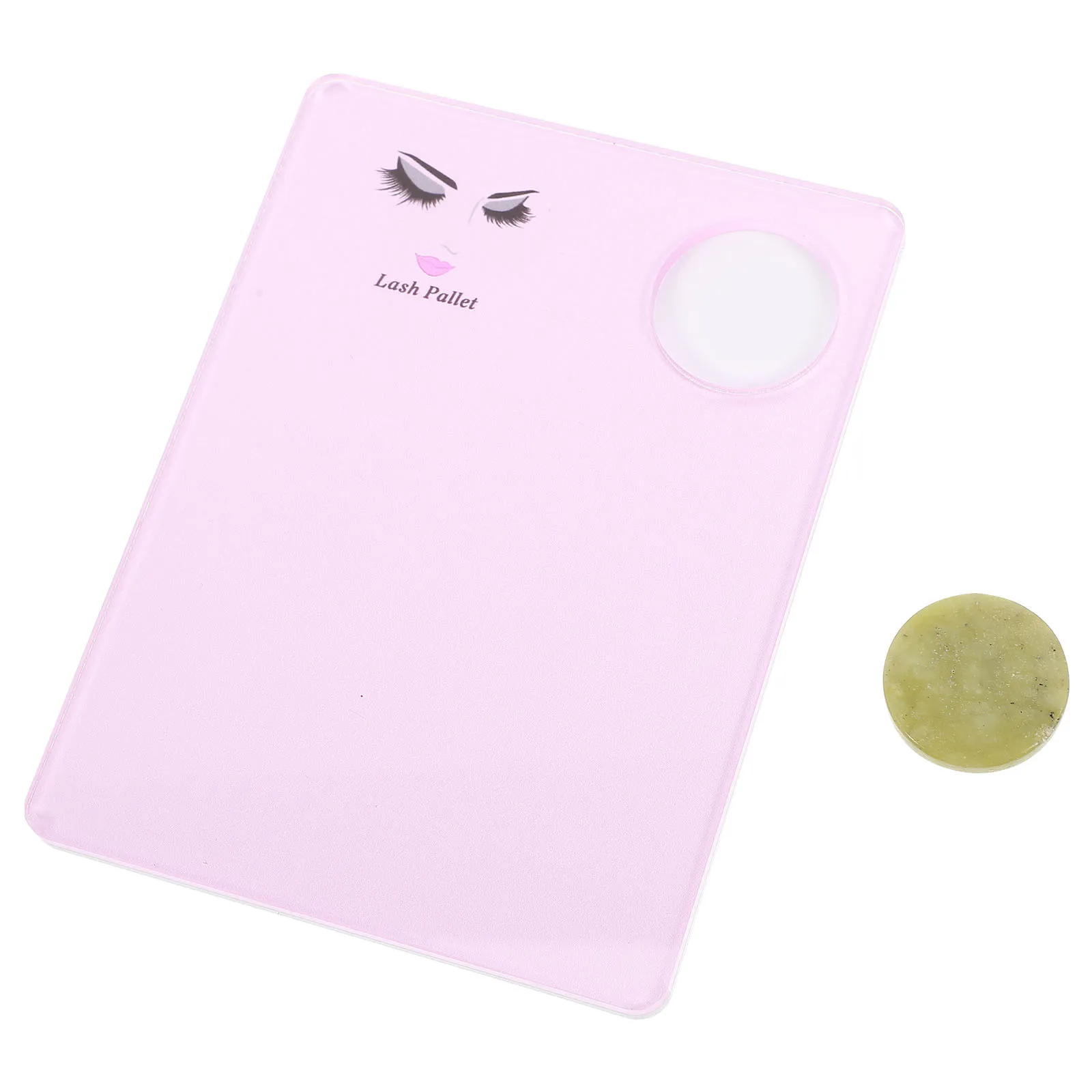 1pc Eyelash Grafting Gasket Pink Compact Smooth Design For Glue Curing Control Lash Extension Tool Beauty Salon Supplies