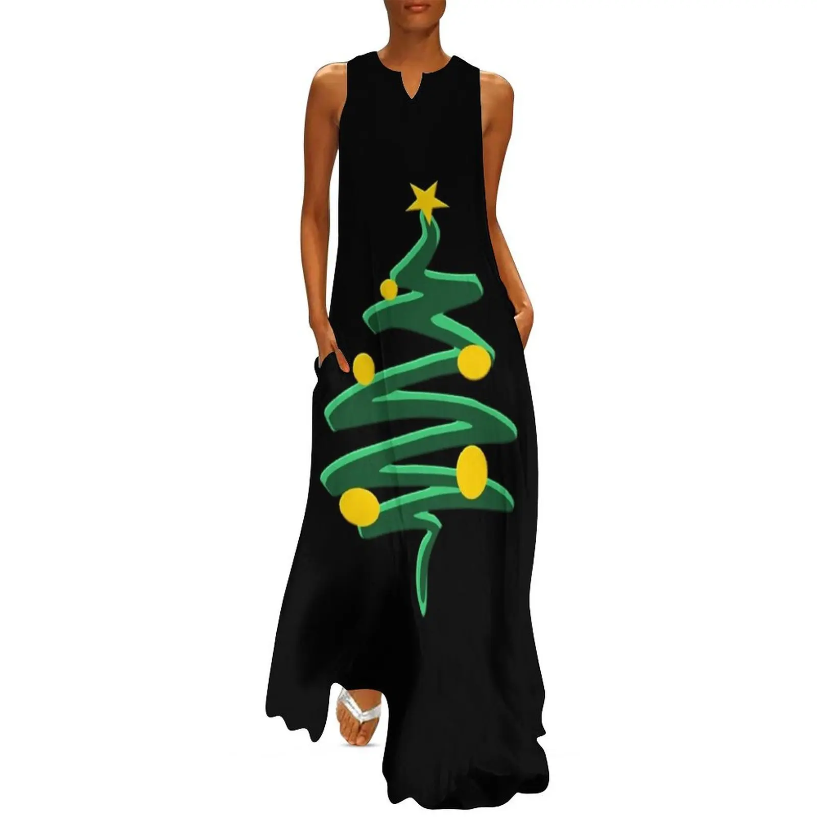 

Christmas Long Dress women long dresses sexy dress loose summer dress