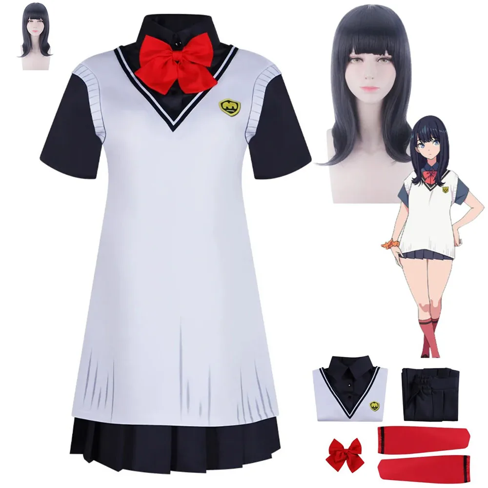 

Аниме Takarada Rikka Косплей Костюм Япония Южная Корея JK Школьная форма Парик Женская футболка Верхняя юбка Милый костюм для кампуса
