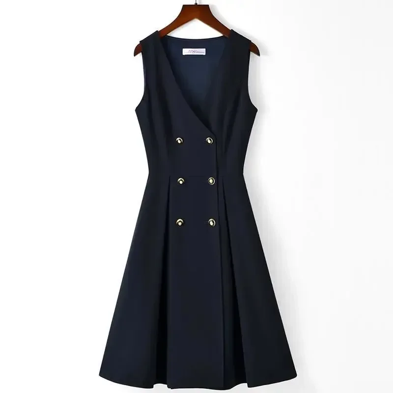 

2025 г., жилет для похудения в консервативном стиле, модное новое весенне-осеннее новое элегантное интеллектуальное профессиональное платье для женщин