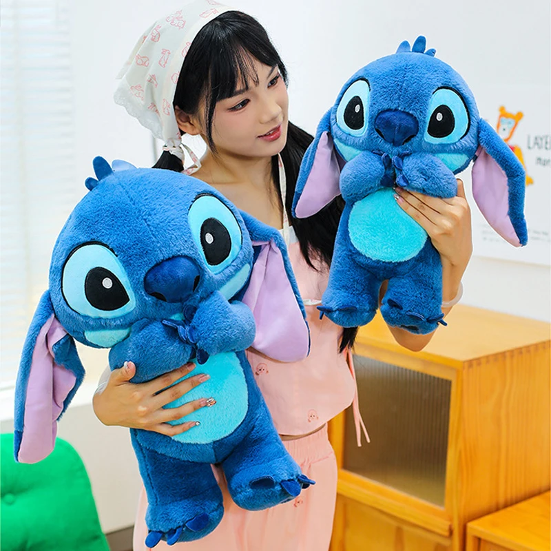 

Cartoon Disney Lilo and Stitch Plush Toy Shine Breathe Anime Stuffed Kawaii Pillow Music Stich Doll Plushie Kids Xmas Gift