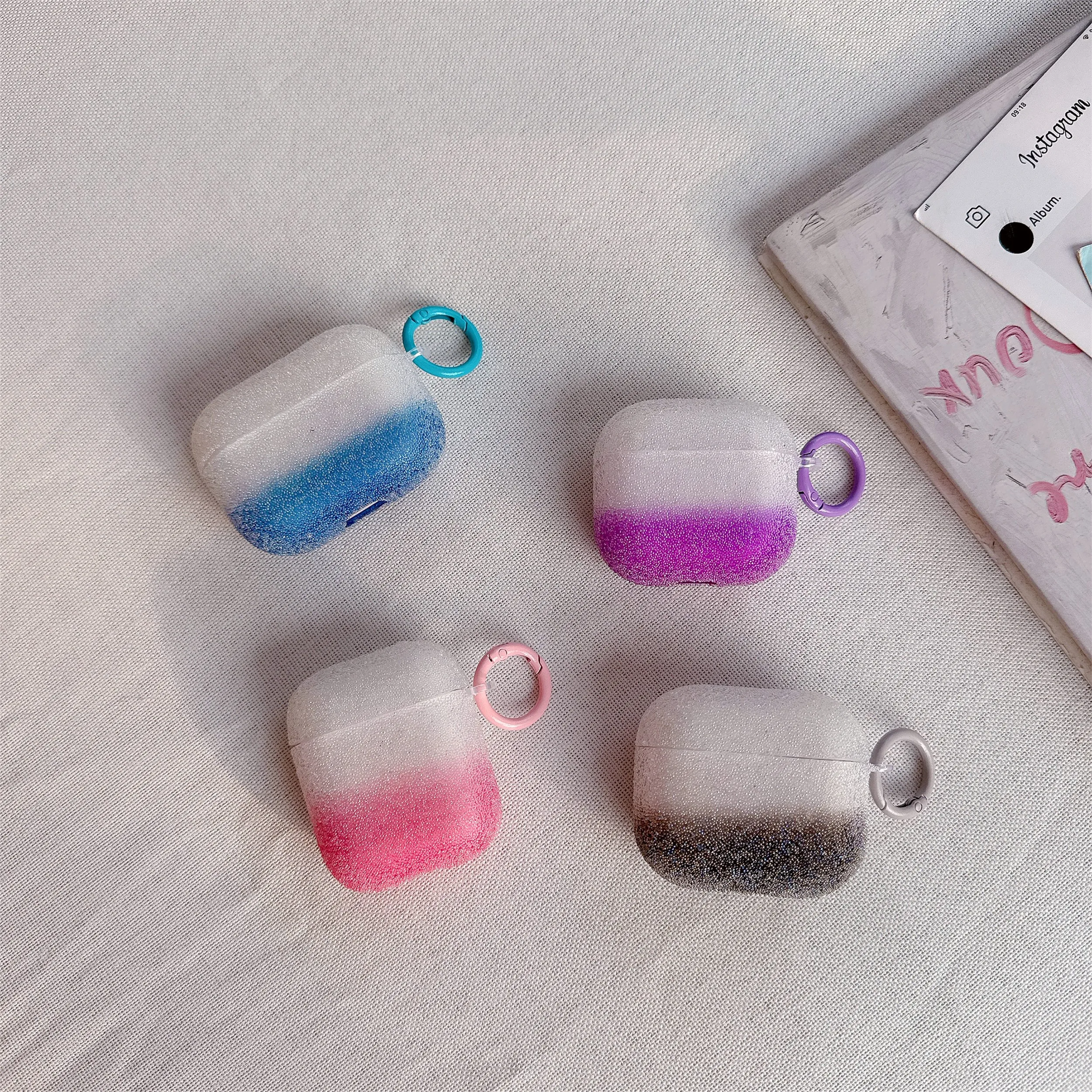 

For AirPods 4 4th 2024 Glitter Rhinestone Earphone Case Cover Bling Protective Cases For AirPods Pro 2 2nd 3 3rd 1 Funda Sleeve