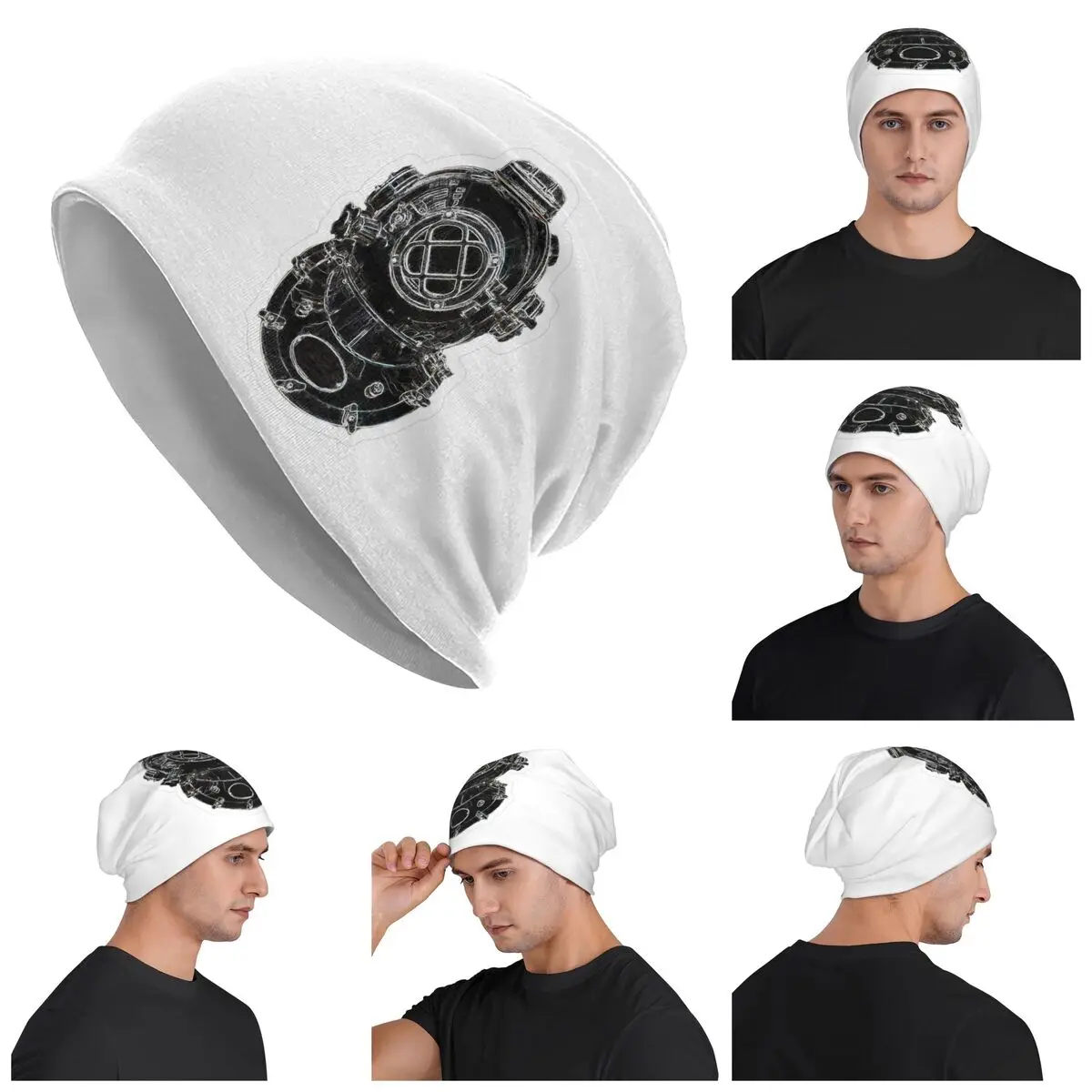 

Шлем для дайвинга, подводного плавания, унисекс, шапочки для взрослых, вязаная шапка, теплая шапка в стиле хип-хоп, осенне-зимняя уличная шапка Skullies