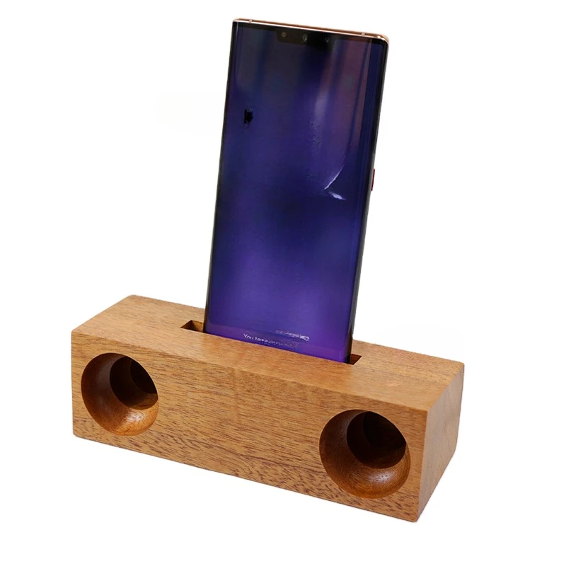 

Wood Loud Speaker Wooden Portable Loudspeaker Office Decor