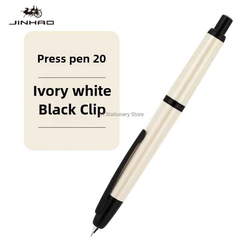 

Новая перьевая ручка JINHAO 20, выдвижное перо EF F, прозрачная черная ручка с чернилами для письма с конвертером, школьные и офисные принадлежности