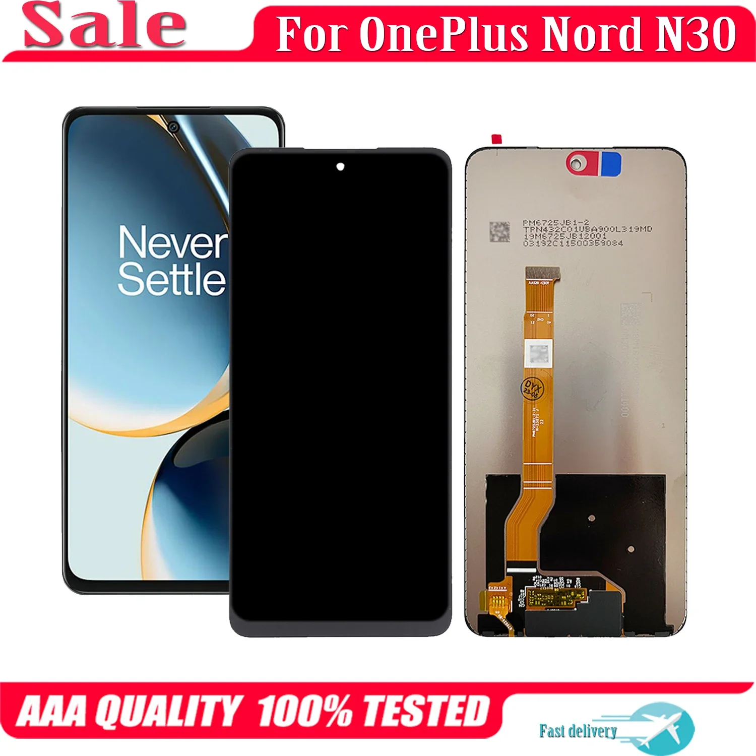 

LCD Display Touch Screen Digitizer Assembly For OnePlus Nord N30 SE CPH2605 CPH2515