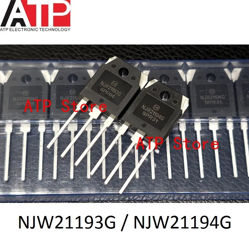 

10 Pairs/Lot New Original NJW21193G / NJW21194G TO-3P NJW21193 PNP NJW21194 NPN Bipolar Transistors BJT 250V 16A TO-247