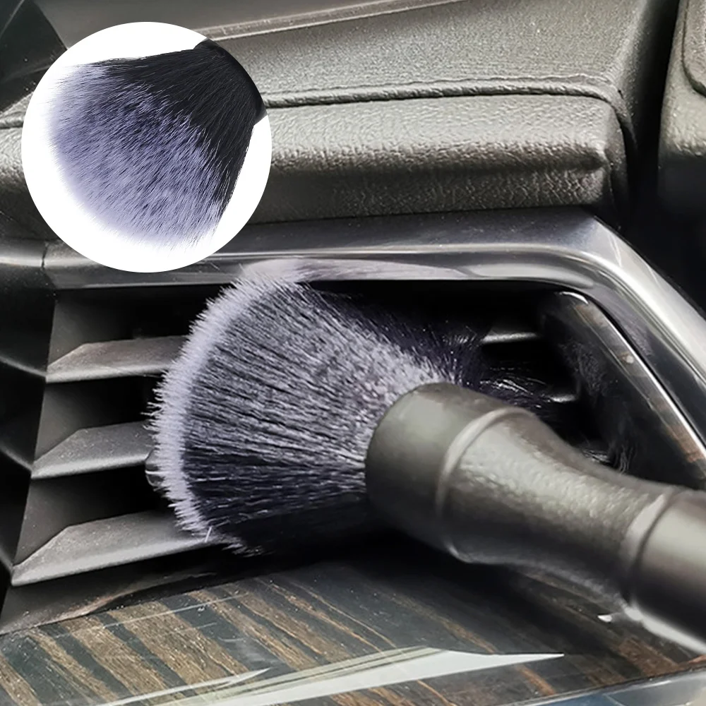 Car Detailing Brush Acid and Alkali Resistant Automotive Detail Brush for Cleaning Interior & Exterior Dashboard Rims Wheel Lug