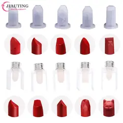 1/3pc/set Silicone Lipstick Mold Silicone Lipstick Mold Aluminum Ring Mould Holder DIY Silicone Lip Balm Mold Craftsl Stand Tube