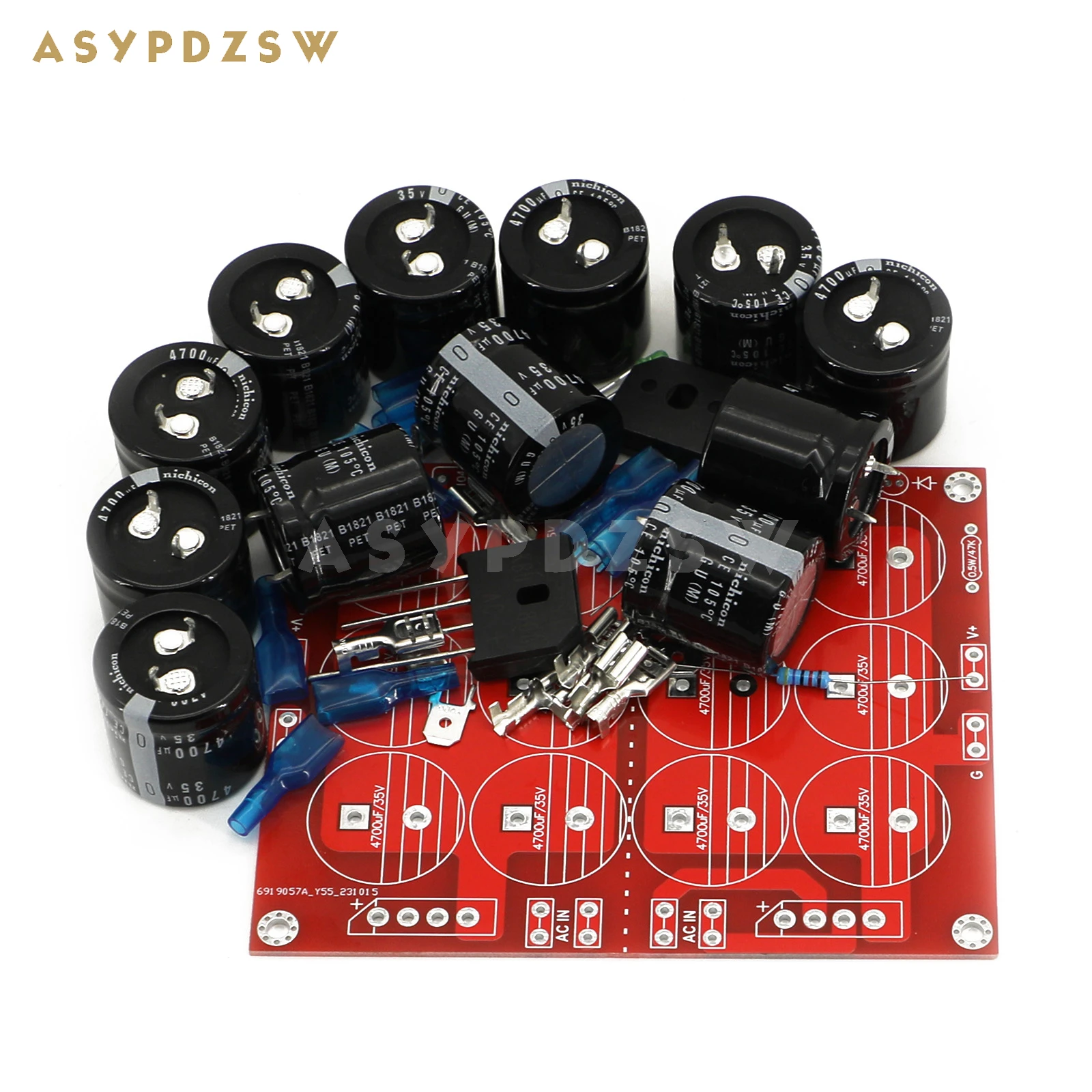 ACA-PSU de doble canal, fuente de alimentación de un solo voltaje, rectificador de filtrado, Kit de bricolaje/placa terminada para amplificador PASS ACA