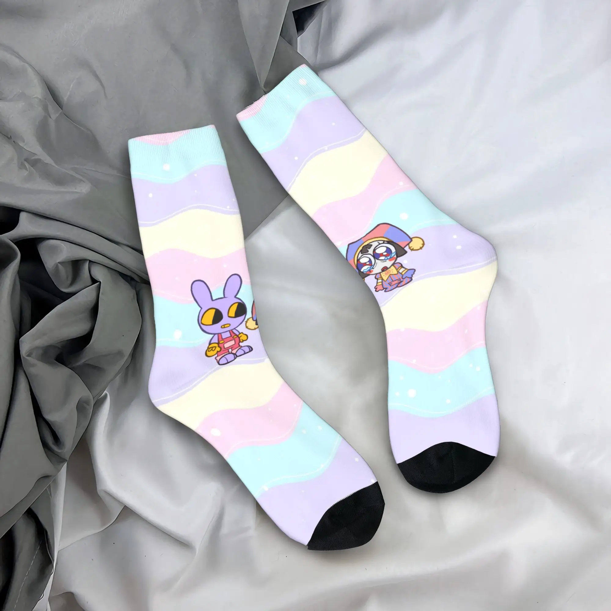 Winter Warm Harajuku Women Men Pomni And Jax Cartoon Digitals Circus Socks  Breathable Sports Socks