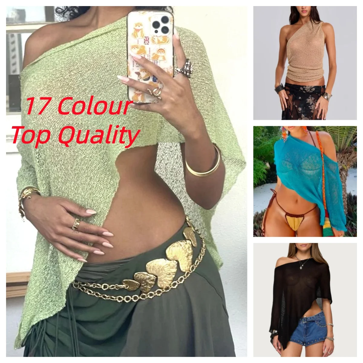 

Womens Sheer Poncho Top Lightweight Knit Shrug Shawl Off The Shoulder Mesh Blouse Cover Up Tops