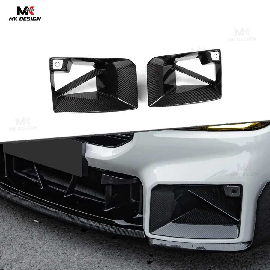 

MP Style Carbon Fiber Front Bumper Vents for BMW G87 M2 2023+ Carbon Inlets Front Vents Canards Fog Light Cover Auto Parts