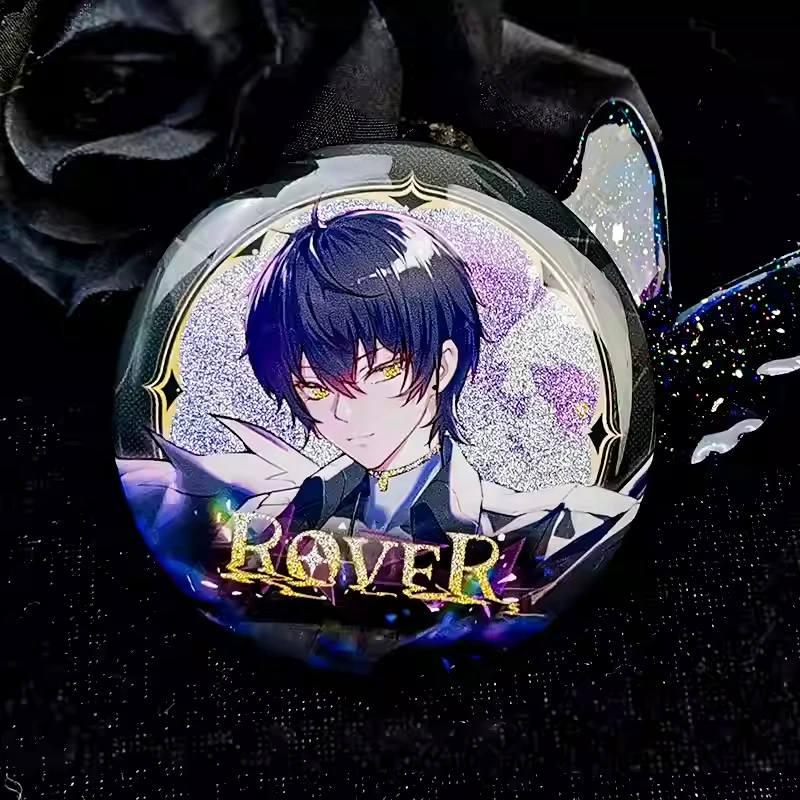 Anime Wuthering Waves Rover Cartoon Acrylic Stand Figure Display Model Cosplay Badge Laser Ticket Desktop Decor Gift