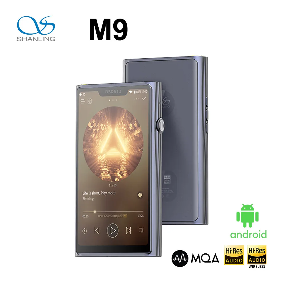 Shanling M9 Android reproductor de música portátil MP3 AMP Dual AKM AK4499EQ DAC Chips Bluetooth 5,0 LDAC DLNA/Airplay DSD512 MQA 16X