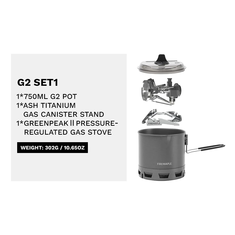 Fire Maple Petrel G2 G3 Ultralicht kooksysteem Lichtgewicht gasbrander voor buiten Opvouwbare vork Draagbaar voor wandelen Reizen Kamperen
