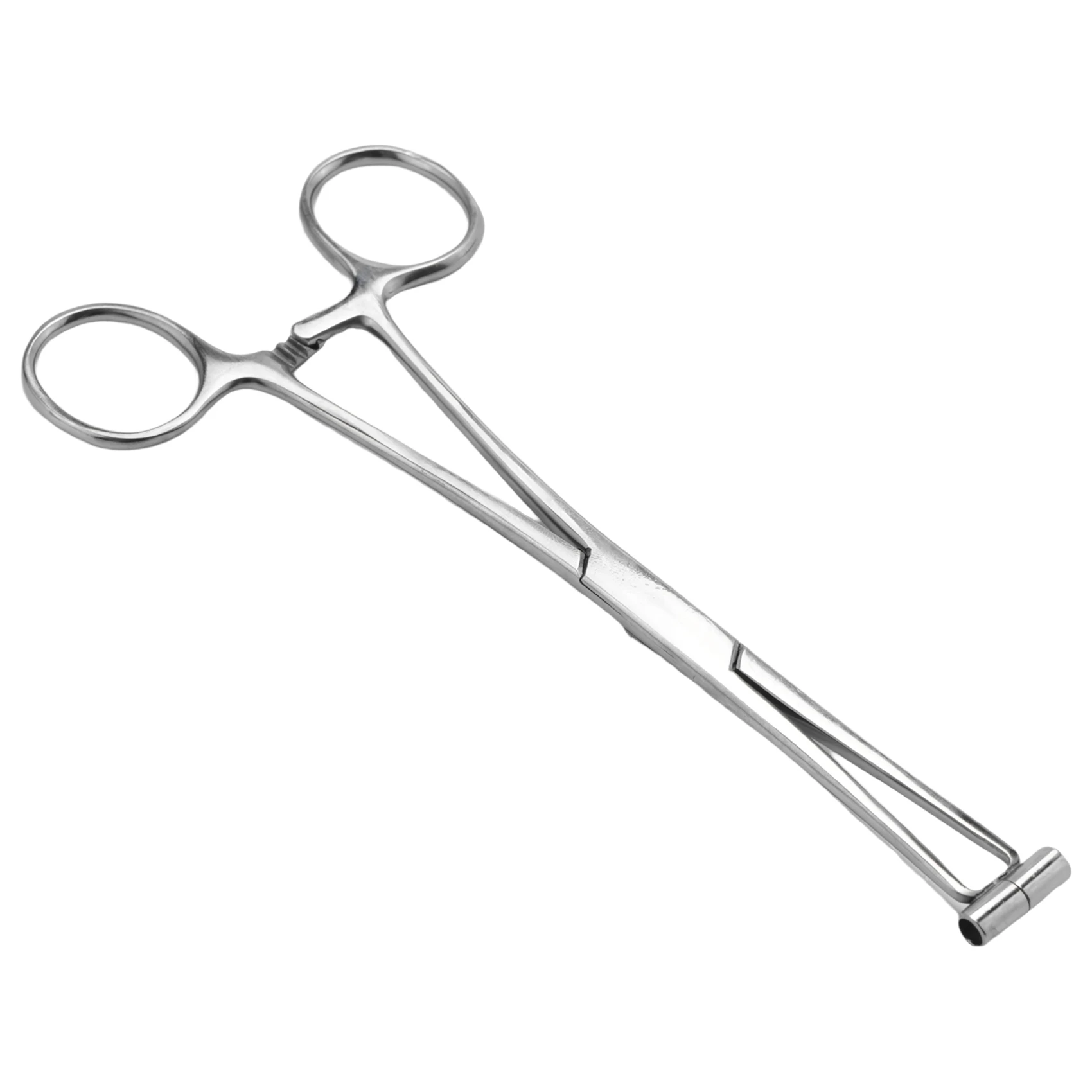 Septum Forcep Stainless Steel Needle Clamp, Body Piercing Tool Professional Puncture Tool for Eyebrow Pierced