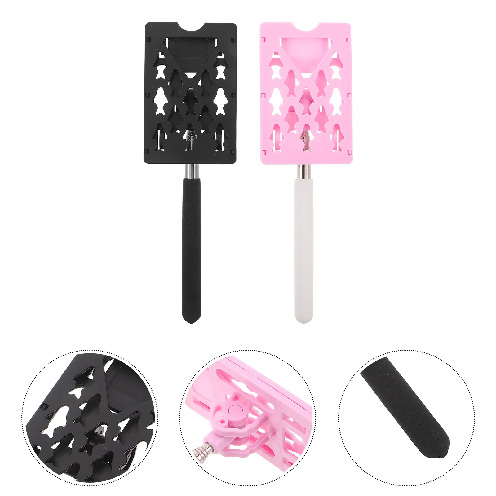 

2Pcs Parking Card Holder Adjustable Telescoping Rod Car Toll Pass Parking Ticket Reacher Grabber Contactless Payment