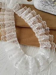 Doll Dress Wedding Clothes Lace Fabric Embroidered Ruffle Trim DIY Dress Apparel Collar Sewing Decoration