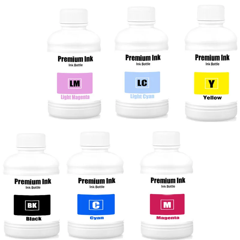 

250ml 6PCS 056 057 107 108 574 Refill Dye Ink For EPSON L8058 L18058 L8050 L18050 ET-18100 Printer