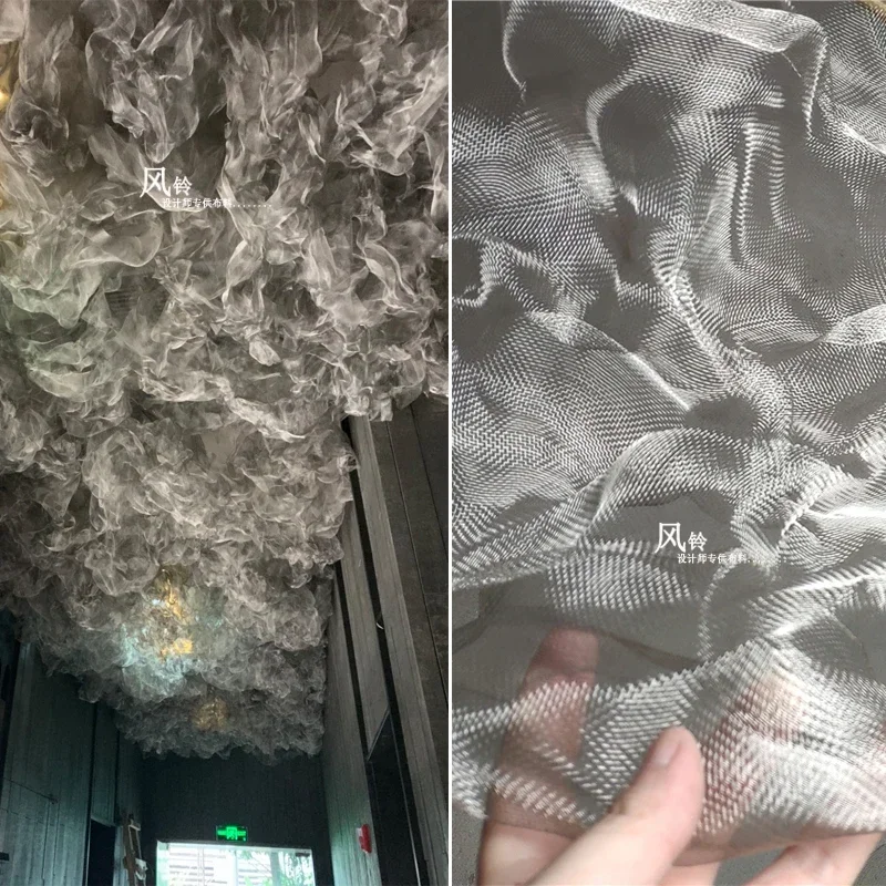 

Складная стальная проволочная сетчатая ткань для укладки материалов, свадебное украшение, креативный дизайнер, ткань ручной работы для шитья своими руками