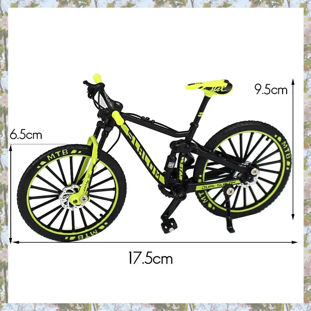 X18A-Mini 1:10 Legering Fietsmodel Diecast Metalen Vinger Mountainbike Downhill Fiets Volwassen Collectible Kinderen