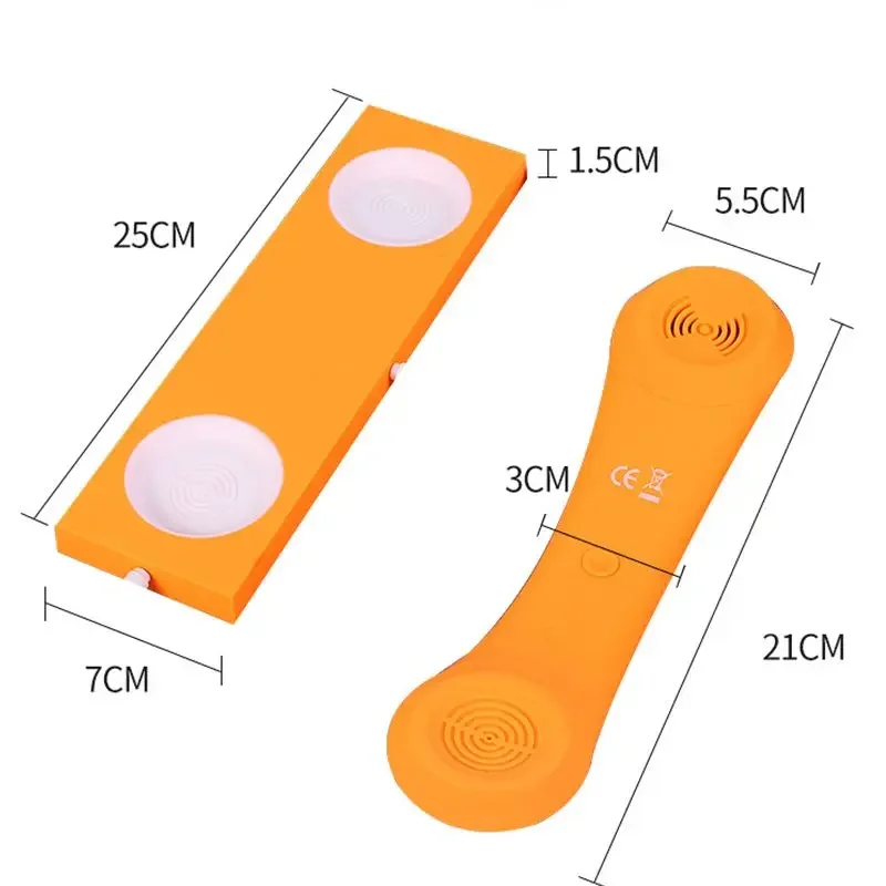 Cell Phone Handset, Retro Telephone Handset with Base, Max 1m Cable, 3.5mm Handset Receivers for Mobile Phone Computer telefone