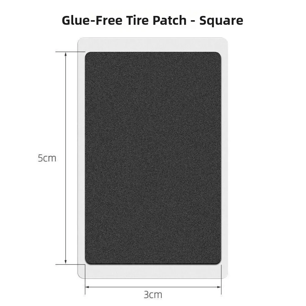 1pc/1sheet Multistyles Bike Tire Patch Repair Tool BlackWhite PE Tyre Protection No-glue Adhesive Quick Drying Fast Tyre Tube